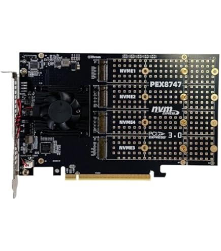 Amazon.com: Linkreal Quad PCIe 3.0 x16 M.2 NVMe SSD Switch