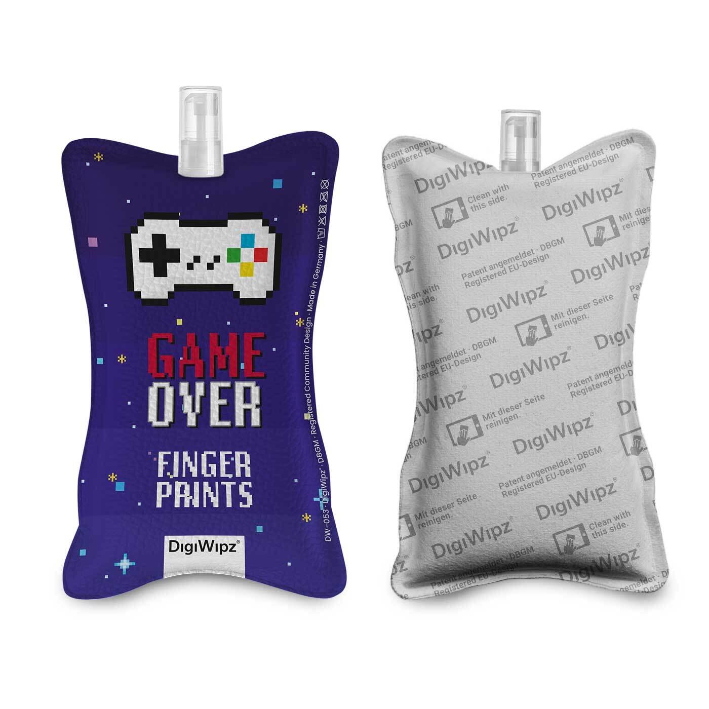 DigiWipz® The ingenious 2-in-1 display cleaner (controller), screen cleaner for displays and touchscreens, screen cleaner microfibre sponge with integrated sprayer