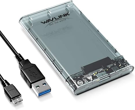 Wavlink UASP - Carcasa para Disco Duro SATA (USB 3.0, SSD de 2,5