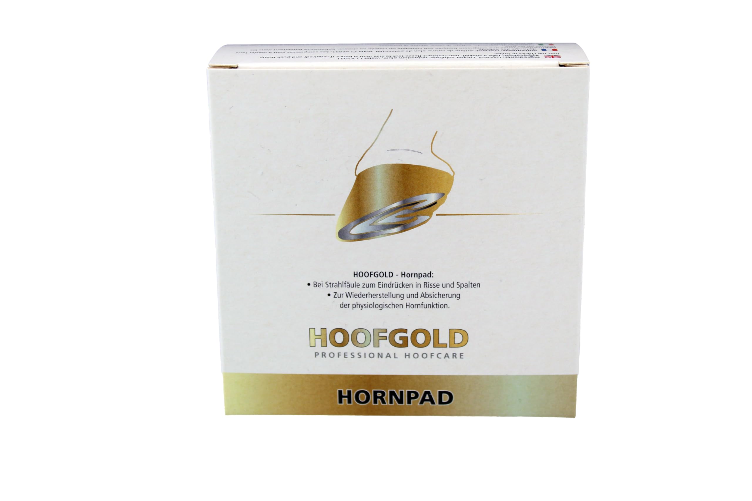 HOOFGOLD Horn Pad for Horses - Spray Care for Rot, for Pressing into the Jet Groove, Contents 10 Pads
