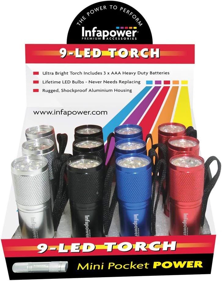 2 x 9-Led Mini Pocket Torch - Pack of 12