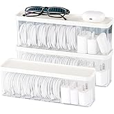 Charger Cable Cord Storage Organizer Box - 3 Pack With Lid - Easy Storage Without Cable Ties