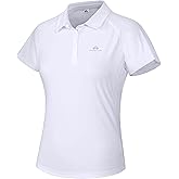 Pioneer Camp Women's Golf Shirt Short Sleeve Polo Shirts UPF 50+ Quick Dry Collared Tennis Work Athletic Tops 4 Button