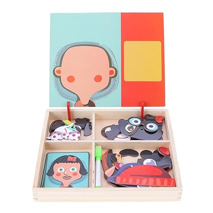 Buy Sunsoar Baby Wooden Magnetic Puzzle Board Dress Up Games
