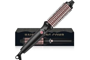 YITRUST 1.25 in Thermal Brush, Heated Round Brush Curling Iron Heated Ceramic Tourmaline Ionic Comb 110-240V Volum
