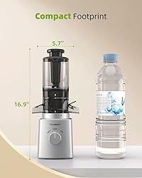 Cold Press Juicer with 8 Juice Bottles