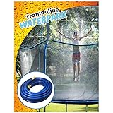 Trampoline Waterpark Heavy Duty Sprinkler Hose- Fun Summer Outdoor Water Game Toys Accessories - Best for Boys & Girls and Adults - Made to Attach On Safety Net Enclosure - Tool Free