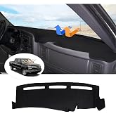 Cartist Dash Cover Compatible with GMC Sierra/Chevy Chevrolet Silverado 1999-2006, GMC Yukon XL/Chevy Suburban Tahoe Avalanche 2000-2006 Dashboard Cover Mat Non-Slip Pad Carpet Sunshield Protector