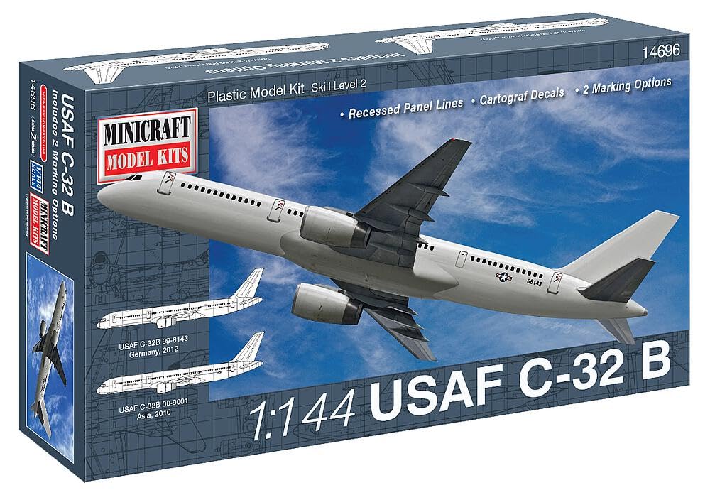 Minicraft Models 1:144 Scale U.S.A.F C-32B Model Kit