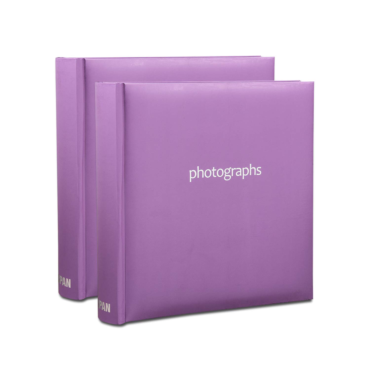 2 x Photo Album 200 6 X 4'' / 15 x 10 cm Photos Slip in Picture Album CD/DVD Pocket Memo Writing Area - Gifting Album by Arpan (Pastel Purple)