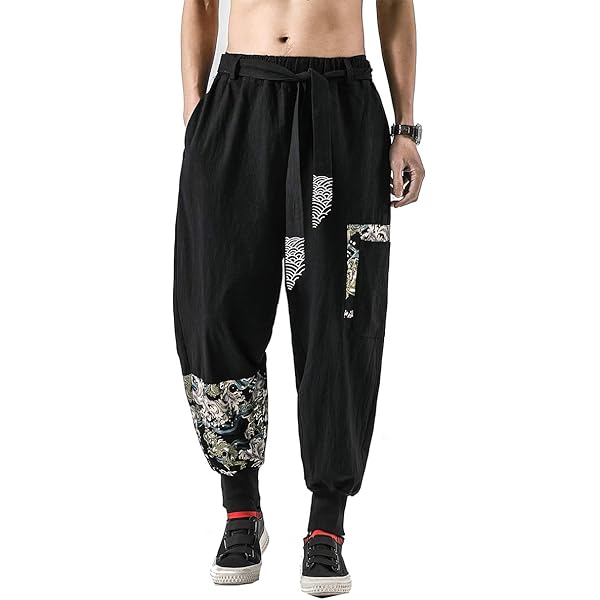 Amazon.com: Seidarise Men's Harem Pants Hip hop Joggers Baggy Wide