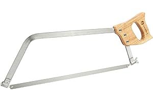 GREAT NECK GreatNeck BUS18 Bone Saw 18 Inch, Game and Meat Saw, Solid Steel Frame, High Carbon Blade, Hardwood Handle, Meat Processing Equipment