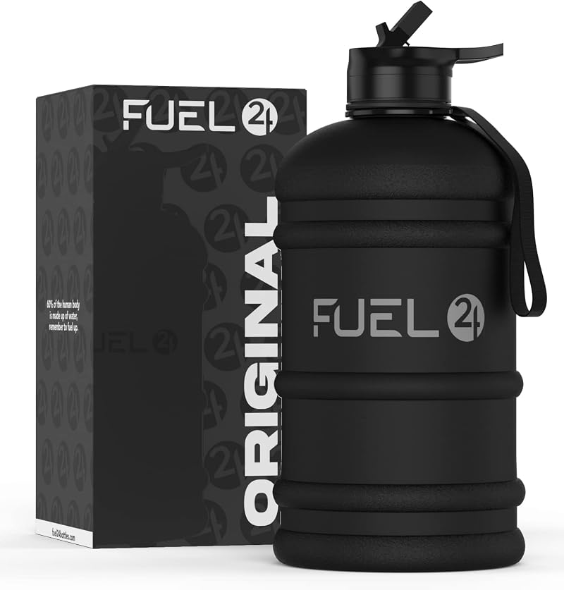 Fuel24 Jug 2.2 Litre Water Bottle Flex Material Leakproof Cap Options