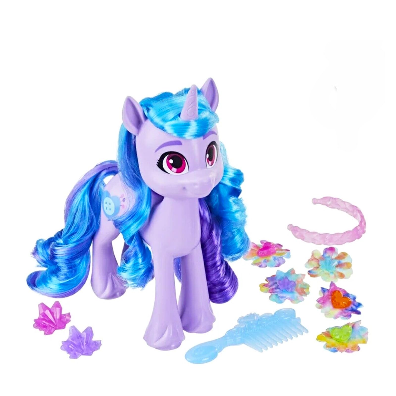 Screen Legends My Little Pony Izzy Moonbow Toy for Girls - Bundle with 6