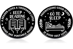 VANLOVEMAC Stocking Stuffers for Women Book Lover Gifts for Readers Funny Decision Coin for Bookish Daughter Son Wife Husband Boyfriend Girlfriend Valentines Day Birthday Gifts for Bookworm Sister Her