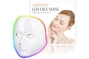 MCSYPOAL Red Light Therapy for Face, Led Face Mask Light Therapy, 7 Colors LED Facial Skin Care Mask