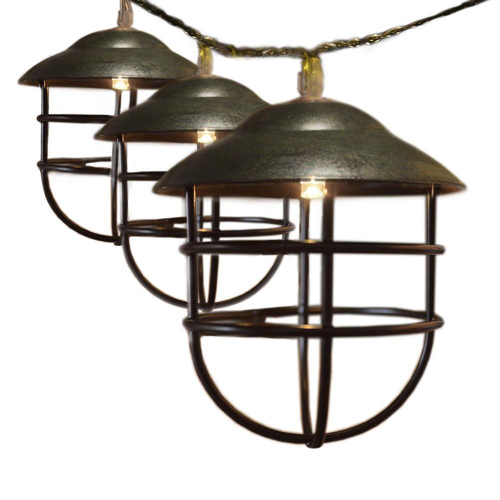 rustic string lights indoor