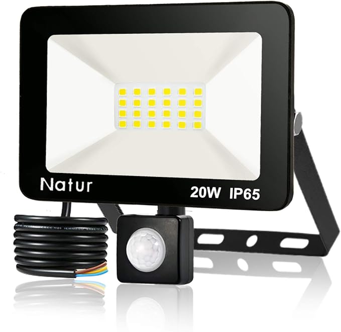 20W Foco LED con Sensor de Movimiento, Proyector Led Exterior ...