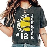 Personalized Mom Shirt - Softball Mom T-Shirt for Women