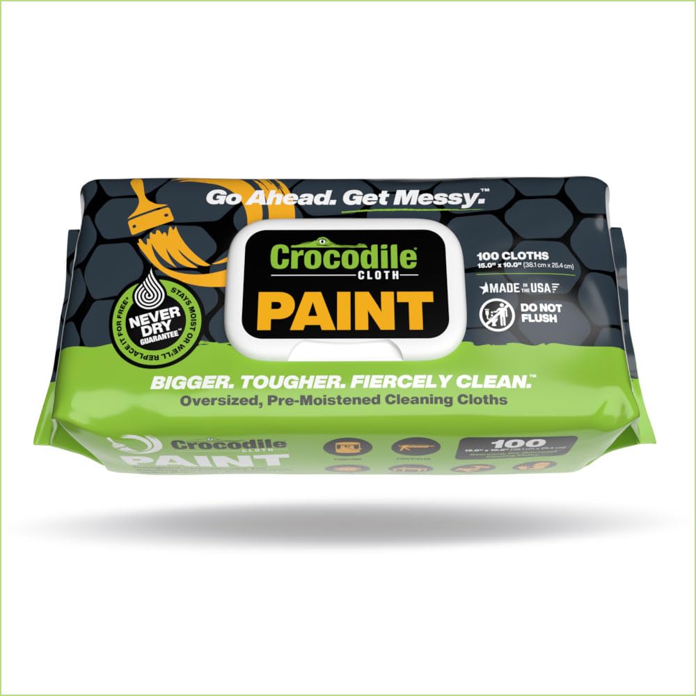 Crocodile Cloth Paint Cleaning Wipes – 100 Count (15