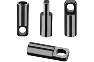 ADIOPRO 4 Pack Aluminum Presta Valve Caps for Bikes - Tubeless Valve Stem Covers with Valve Core Remover - Fits Presta French Valves on MTB, Road Bikes, Bicycles - Black