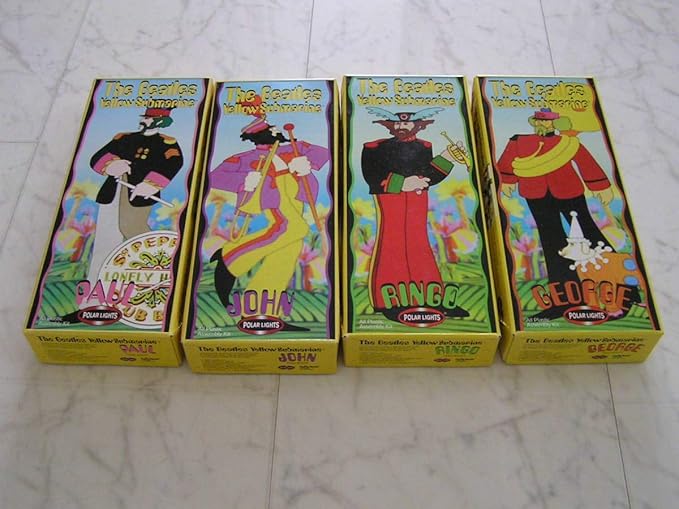 Amazon ビートルズ 舶来プラモデルセット イエローサブマリン 4個セット アニメ 萌えグッズ 通販