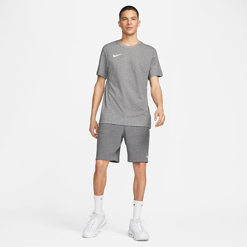 Uomo T-Shirt, Carbone Heathr, Bianco, Xxl
