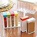 YIXIN Set of 6 Spice Shaker Seasoning Bottle Jar Condiment Storage Container with Tray for Salt Sugar Cruet, Color Random Delivery