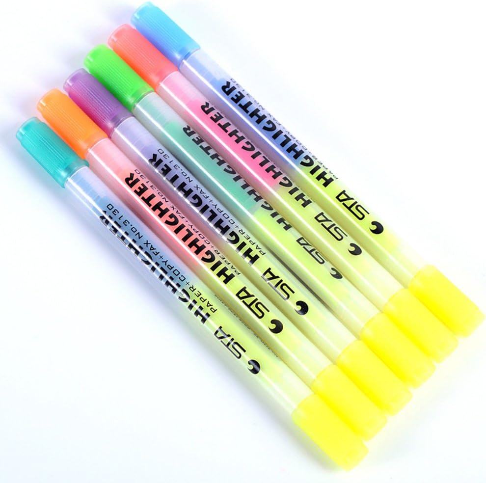 DoubleSided MultiColor Highlighter Pen Marker Paint Pens set Permanent Marker Coloring Pens