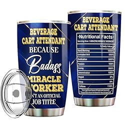 MONIZILUCKY Beverage Cart Attendant Tumbler
