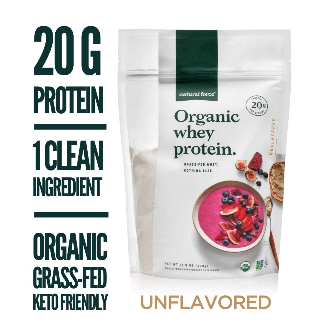 Natural Force® Organic Whey Protein Powder 13.8 oz.*Premium 15 Servings