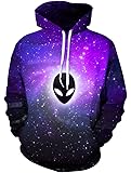 NEWISTAR Unisex 3D Druck Hoodie - Buntbedruckt Mit Kapuze & Taschen S-4XL