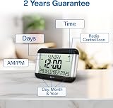 Geemarc VISO8 Dementia Clock Self-Setting Day Date UK MSF Battery view 3