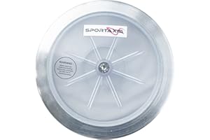 SPORTAXIS Transparent Discus Throw - 1 KG, 83% Rim Weight, Steel Rim - Ideal for Beginners & Intermediates in Track & Field - Enhance Your Discus Throwing Skills – Performance Enhancer