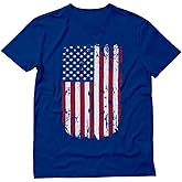 Tstars Distressed American Flag Shirt for Men | Patriotic USA 'Merica Tee - 4th of July & Memorial Day Gift Idea