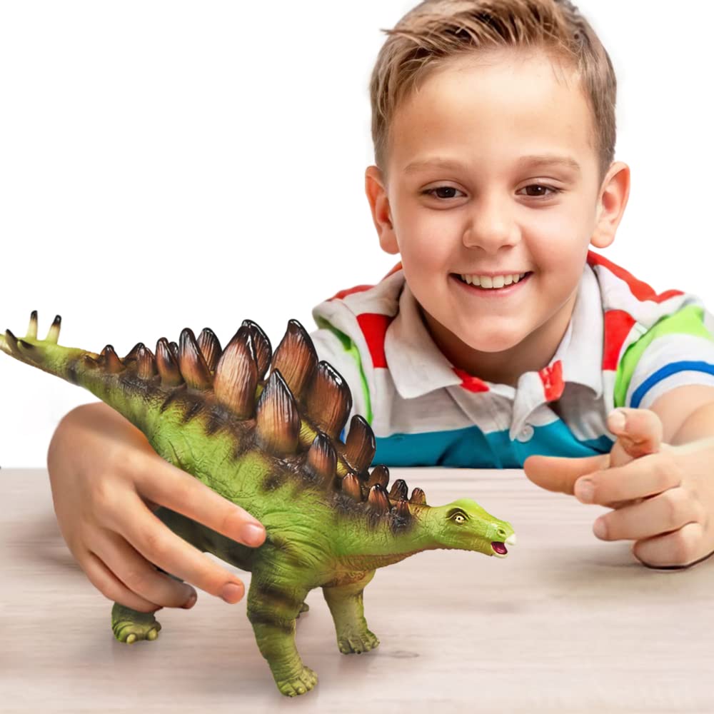 ArtCreativity Soft Stegosaurus Dinosaur Toy - Roaring Sounds, Large Soft Touch, Free Standing, Great for Kids' Imaginative Play