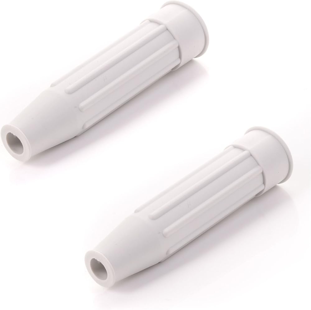 White Hinge Large Tap Faucet Splash Preventer Swirl 3/4 Inch 2 Pack