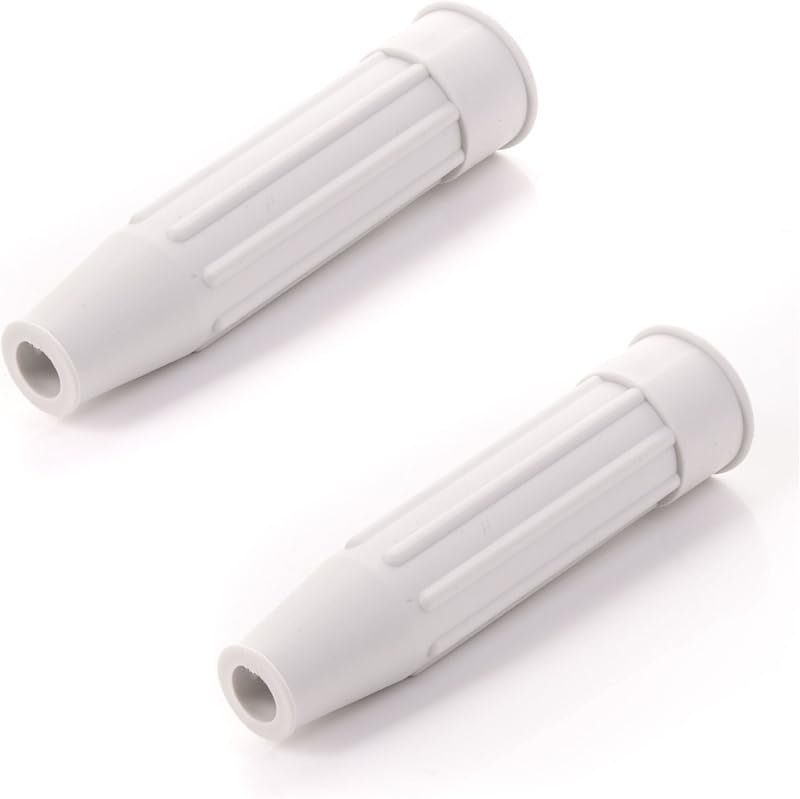White Hinge Large Tap Faucet Splash Preventer Swirl 3/4 Inch 2 Pack