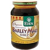 Eden Organic Traditional Barley Malt Syrup, Whole Grain Liquid Sweetener, 74.5% Maltose, Non-Diastatic, Perfect for Bagels, N