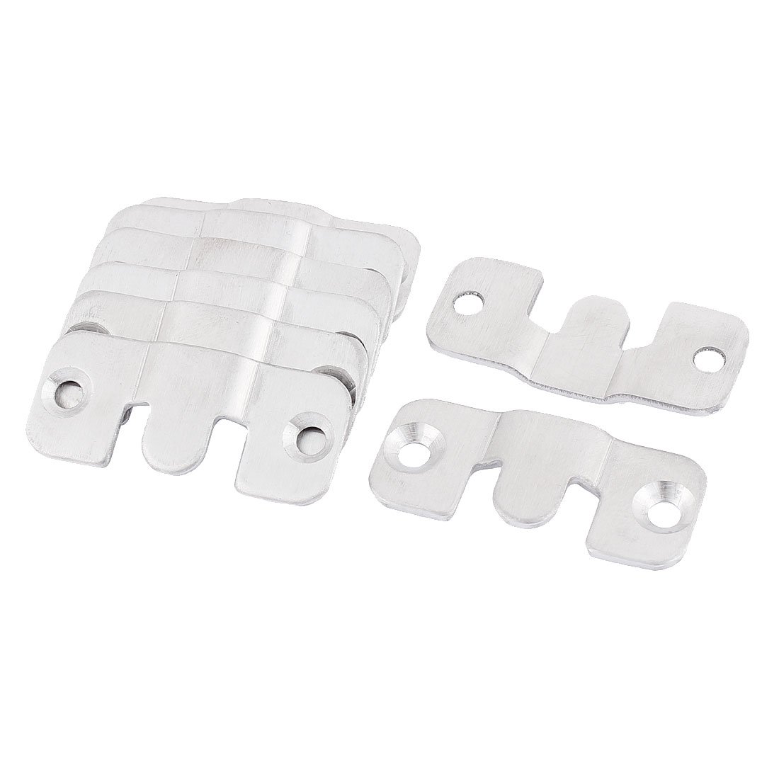 Sourcingmap Furniture Photo Frame Stainless Steel Interlock Bracket Connector 8pcs
