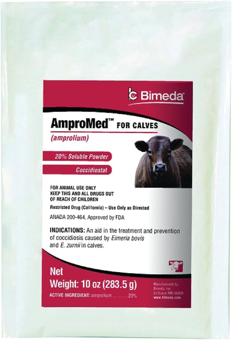 Bimeda Ampromed Solution Powder for Calves (10 oz)