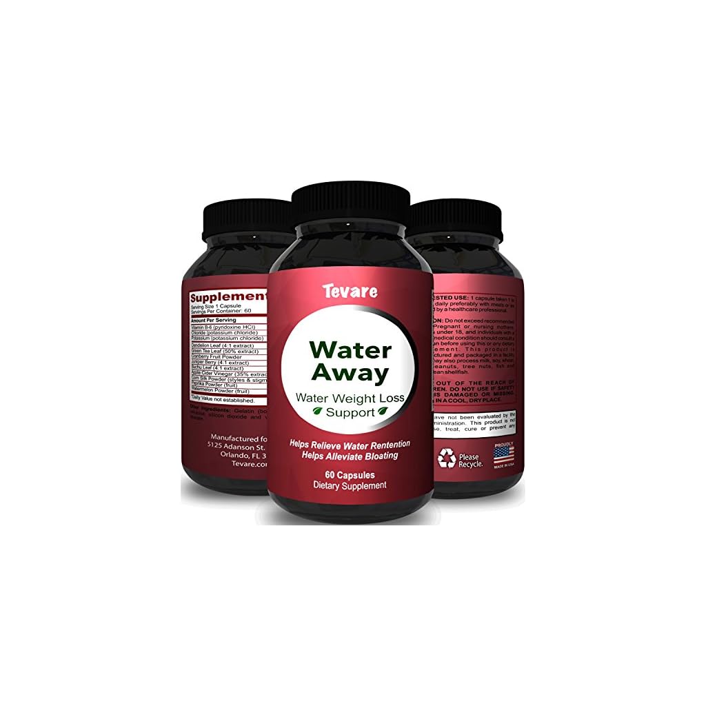 Premium Water Pills Diuretic Natural & Pure Dietary Supplement for