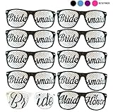 Bachelorette4Ever Set of 10 Bachelorette Party Sunglasses - Party Sunglasses for Wedding, Ceremonies & Bachelor Parties - Perfect Party Glasses for Photo Booths and Enjoyable Moments
