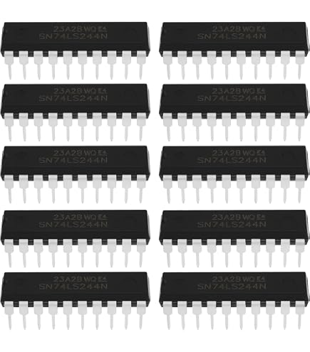 10x SN74LVC245AN Bus-Transceiver DIP-20 + Sockel – 3-State, 1,2–3,6V, Für TTL & 5V-Logik