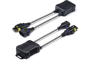 Xprite Anti-Flicker Canbus Lighting Kit Resistor Decoder Error Free Solution for 9005, H10, 9006, HB4 (1 Pair)