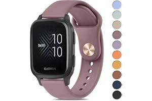Amzpas for Garmin Venu Sq Watch Band, 20mm Quick Release Watch Bands Soft Silicone Sport Strap for Garmin Venu Sq/Venu Sq 2/Venu Sq Music/Venu Smartwatch