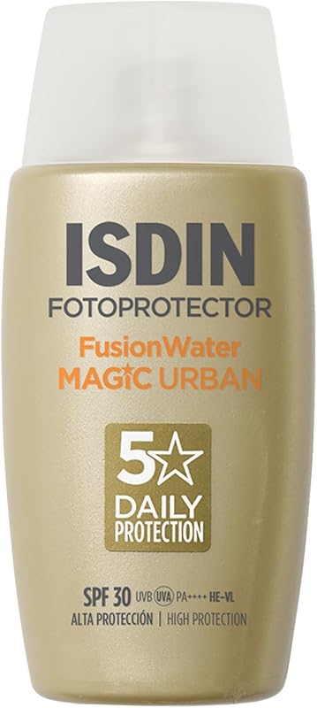 Fusion Water MAGIC Urban SPF 30 (50 ml) | Crème Solaire Visage à Action Anti-Pollution pour Environnements Urbains | Texture Ultra-Légère | Usage Quotidien