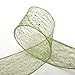 SANNO 6 Rolls Christmas Ribbon, Assorted Plaid Sparkling Decorations Wired Sheer Glitter Tulle Ribbon 36 Yards (2.5