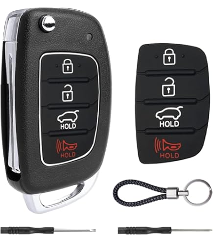 Car Key Case Keychain Cover For Hyundai Elantra Tu... - Vicedeal - Foto 6