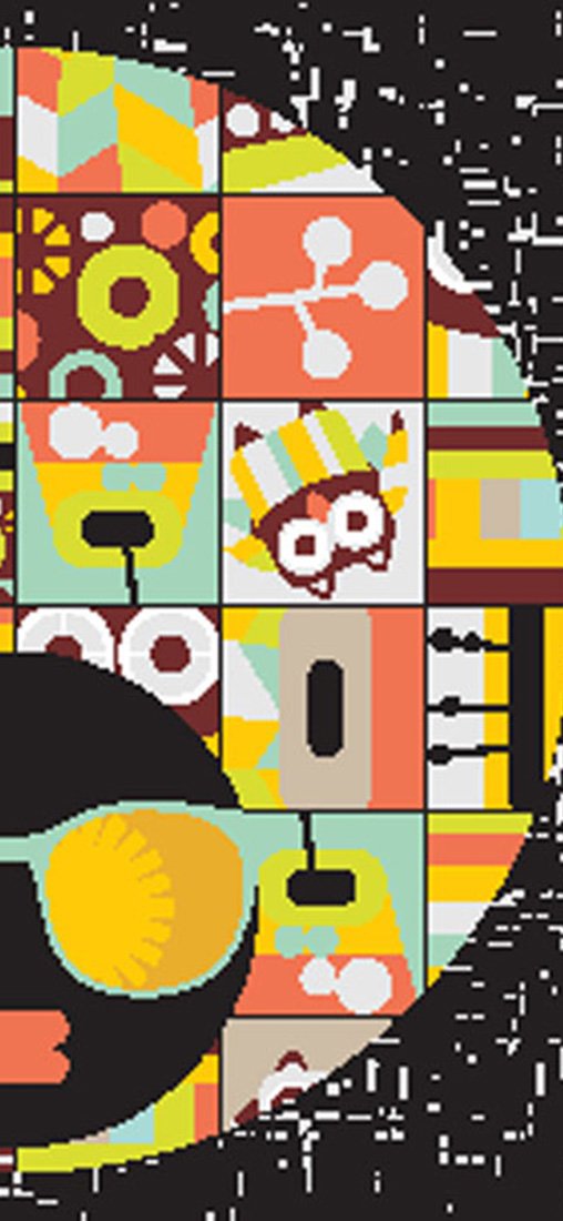 PeelitStickit Women Head Pattern Wallpaper, Wall Mural ID-025, vinyl